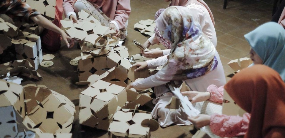 Collective Paper Aesthetics, modular system for the Kota Tua Creative Festival 2015