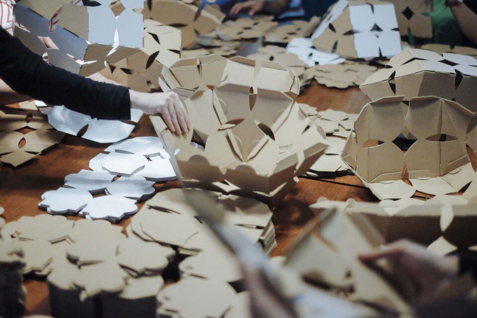 Collective Paper Aesthetics, modular system for the Kota Tua Creative Festival 2015