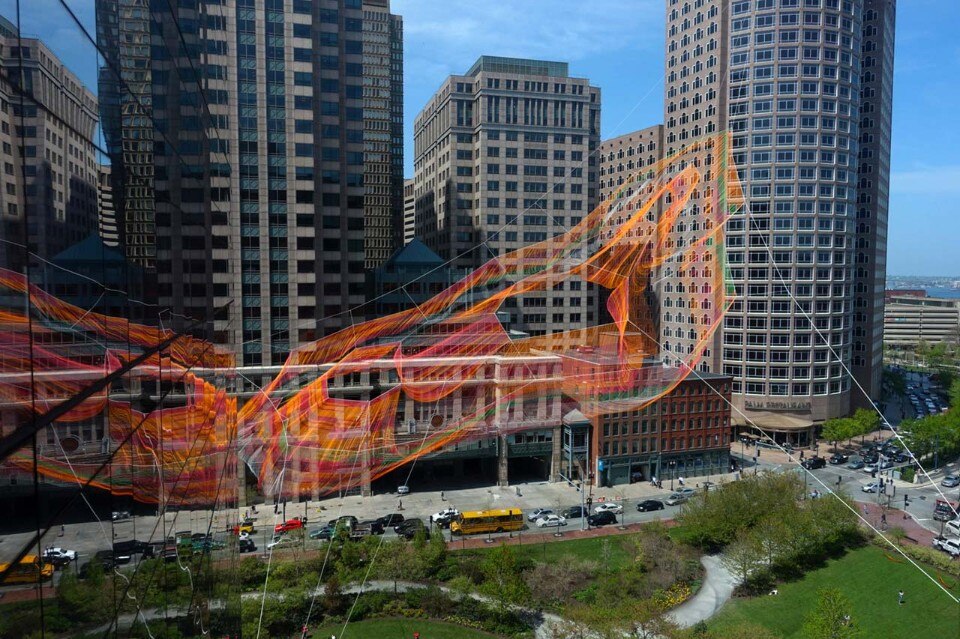 Janet Echelman, <i>As If It Were Already Here</i>, Rose Kennedy Greenway, Boston