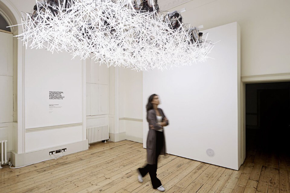 Arik Levy, FractalCloudWarm, Transition; Warm Wet. View of the installation at the Somerset House, London