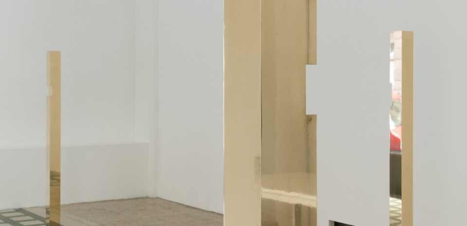 Francesco Arena, “sette, uno, quattro”, 2015, Vista dell’installazione alla Galleria Raffaella Cortese, Milano