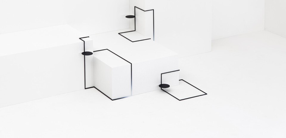 Nendo, Border table. Photo © Hiroshi Iwasaki