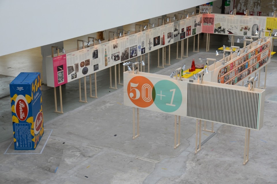 “Il grande gioco dell’industria”, vista dell'allestimento allo Mostrami Factory @Folli50.0, Milano