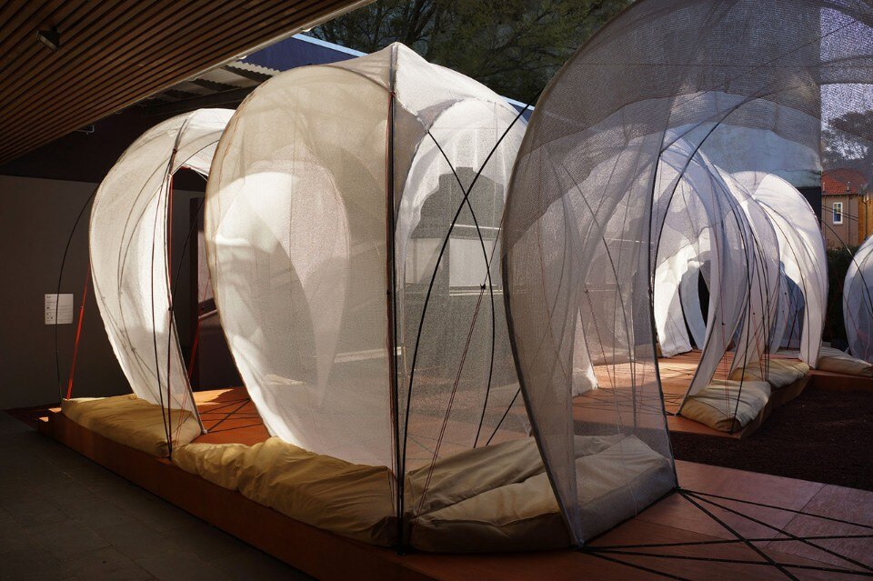 Sack and Reicher + Muller with Eyal Zur, Sway, A lightweight pavilion at SCAF, Sydney