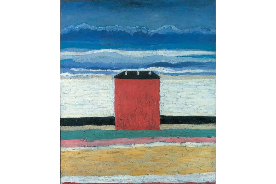 Kazimir Malevič, <i>Casa Rossa</i>, 1932. Olio su tela, cm 63 x 55