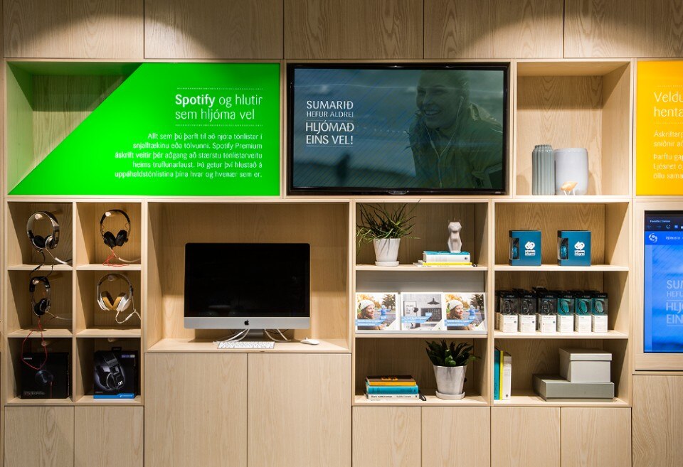 HAF Studio, Síminn flagship store, Reykjavik