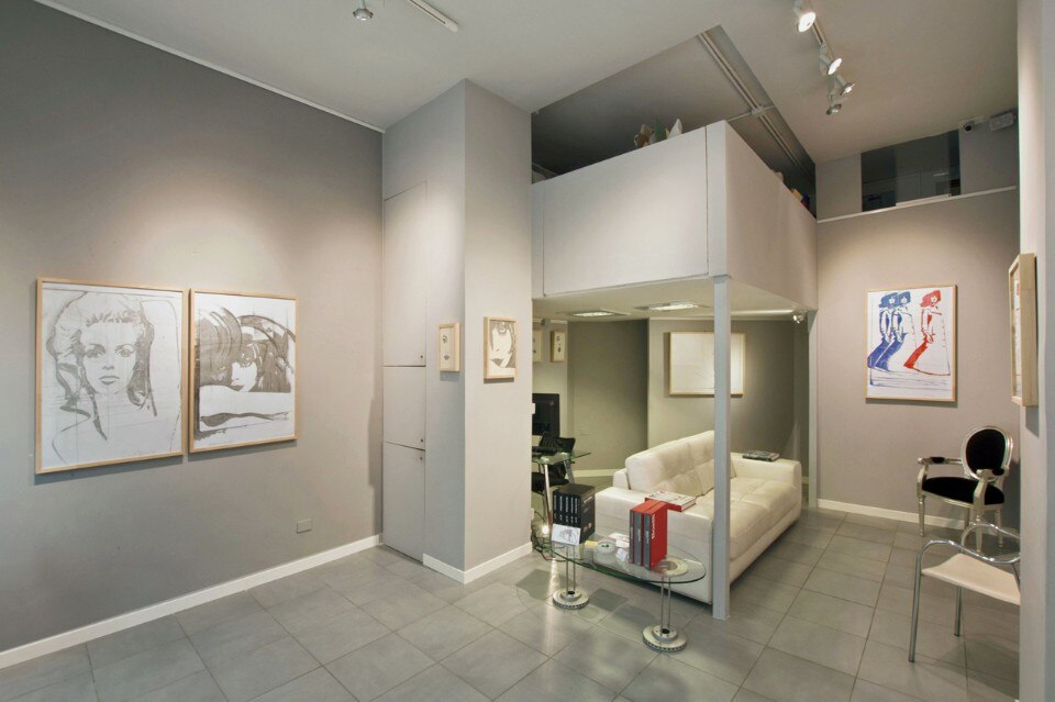 “Giosetta Fioroni. Carte anni ‘60”, vista dell'allestimento alla galleria Andrea Ingenito Contemporary Art , Napoli