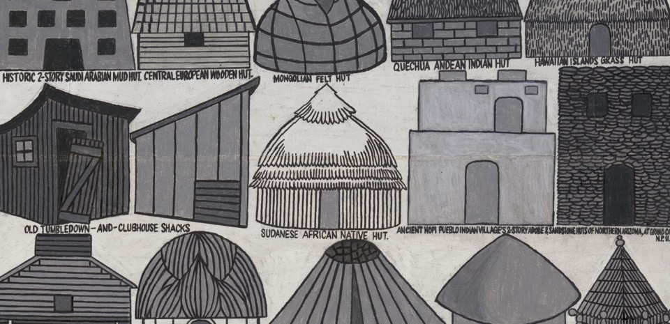 Collection de l'Art Brut, Architectures, Benjamin Bonjour, untitled, 1982