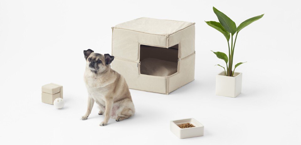 Nendo, cubic pet goods, by | n