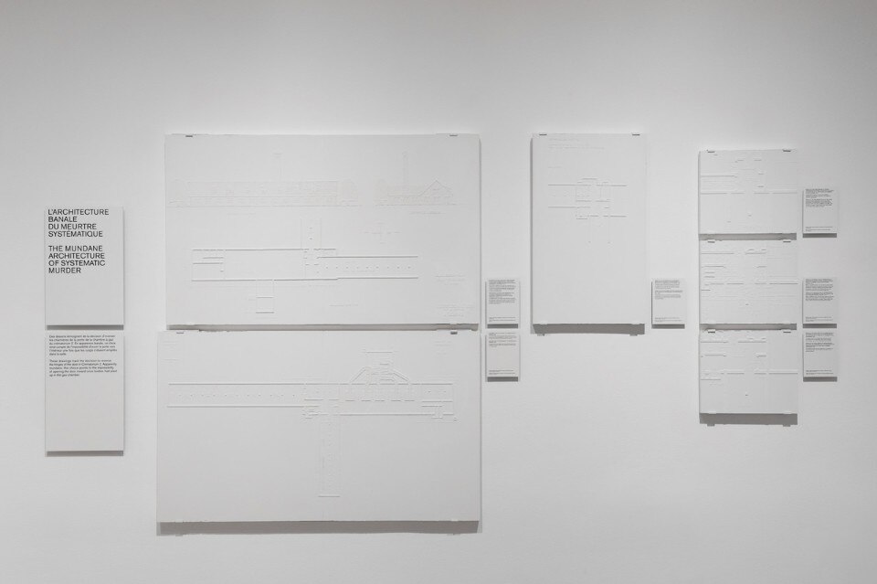 Architecture as Evidence, veduta dell'installazione al Canadian Centre for Architecture, 2016 