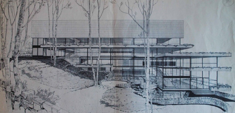 Luigi Carlo Daneri, progetto per il Palazzo dell'Arte all'Acquasola, Genova, 1960