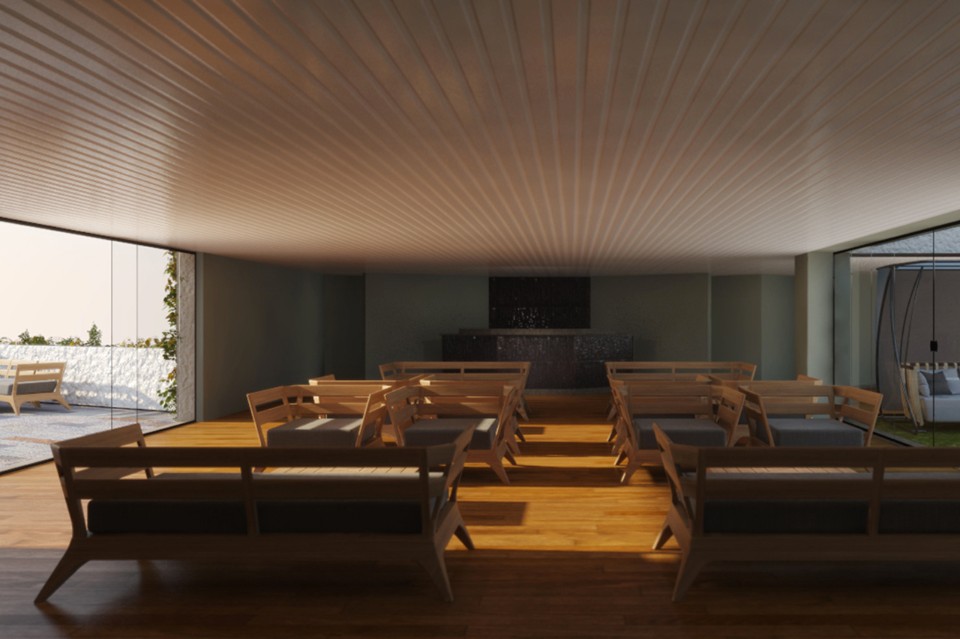 Ethimo, render degli arredi a Casa Italia, Rio de Janeiro 2016