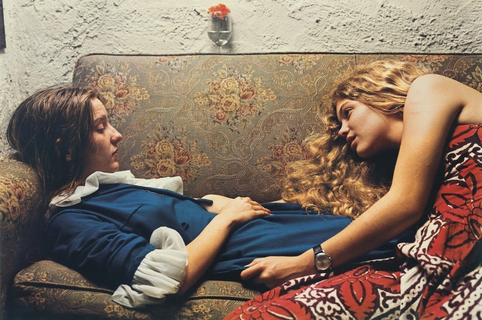 William Eggleston, Untitled, 1974 (Karen Chatham, left, with the artist's cousin Lesa Aldridge, in Memphis, Tennessee), 1974. Wilson Centre for Photography © Eggleston Artistic Trust