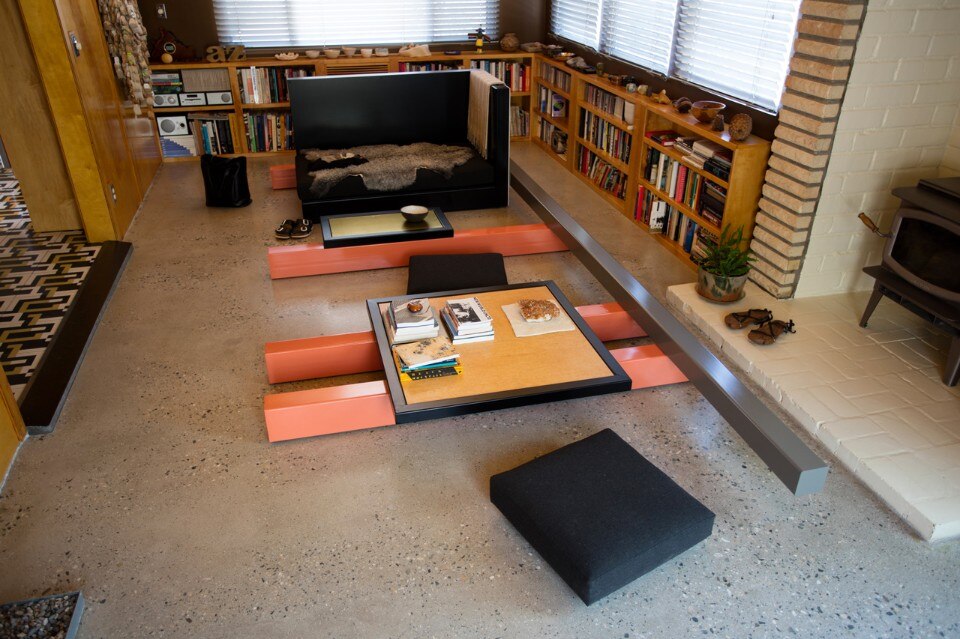 ANDREA ZITTEL Linear Sequence 2016 steel, fiberglass, accessories, textiles Approximate overall dimensions: 32 1⁄2 x 168 x 72 inches © Andrea Zittel Courtesy of Andrea Rosen Gallery, New York