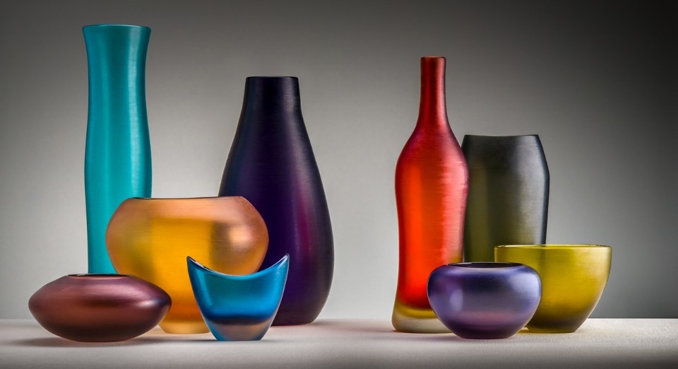 Paolo Venini, Vasi della serie “incisi”, 1956-57