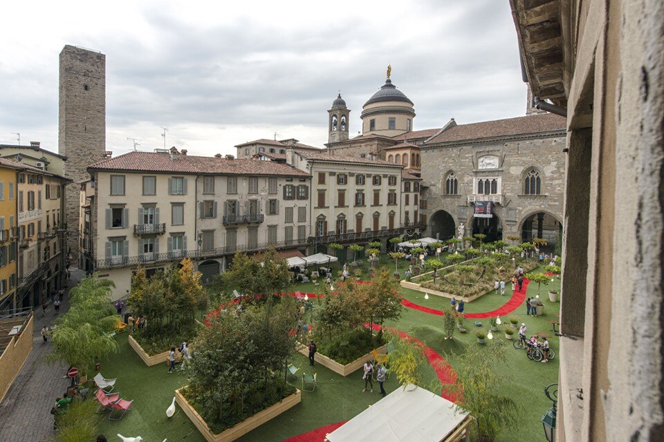 Dario Fusaro, veduta dell'installazione a I Maestri del Paesaggio 2013
