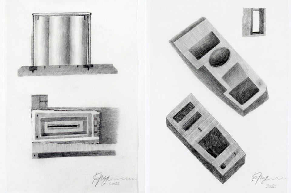 Alexander Brodsky, Untitled, pencil on tracing paper, 2016. Courtesy the artist and Betts Project