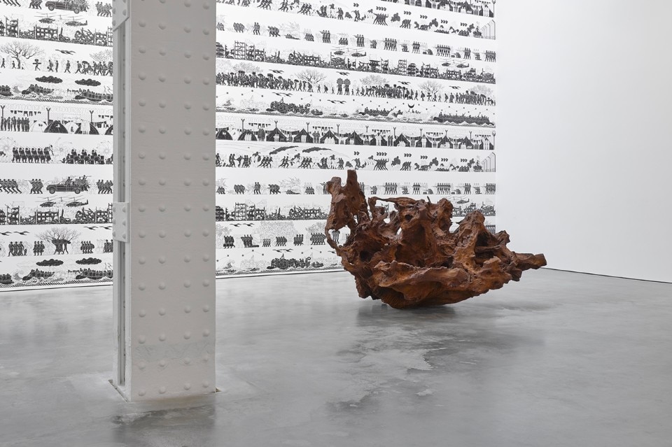 Ai Weiwei. 2016: Roots and Branches, veduta dell'installazione alla Lisson Gallery, New York, 2016