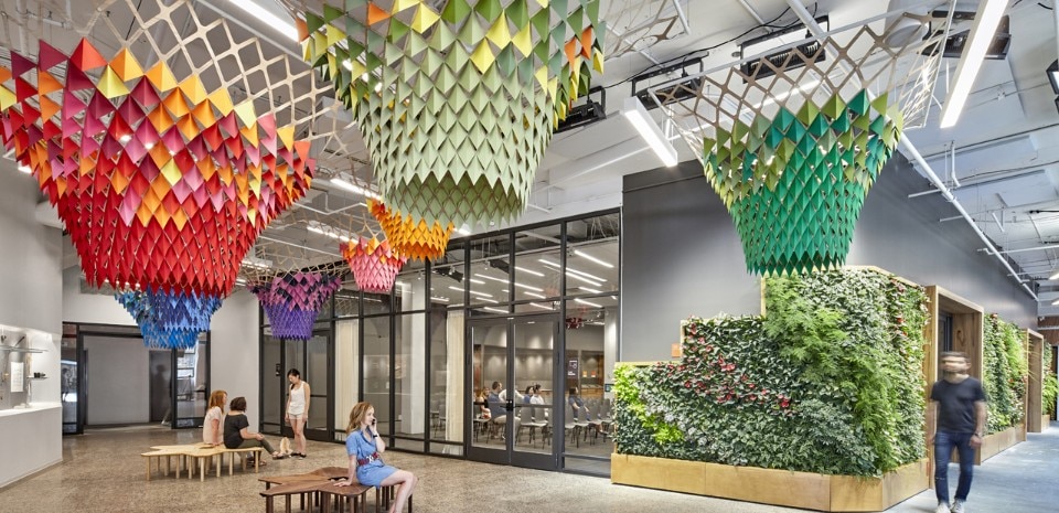 Gensler, quartier generale Etsy, Brooklyn, NY, 2016. Courtesy Gensler 