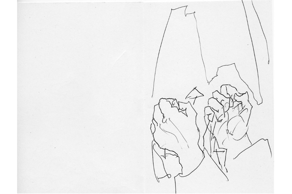 Alvaro Siza, Sketch for Syria call for drawings, IUAV Venezia 2016