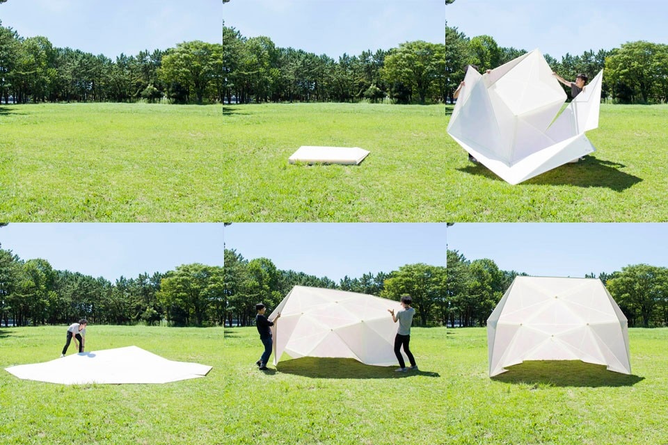 Tsukagoshi Miyashita Sekkei, Foldable Half Dome, Saitama, Japan, 2016