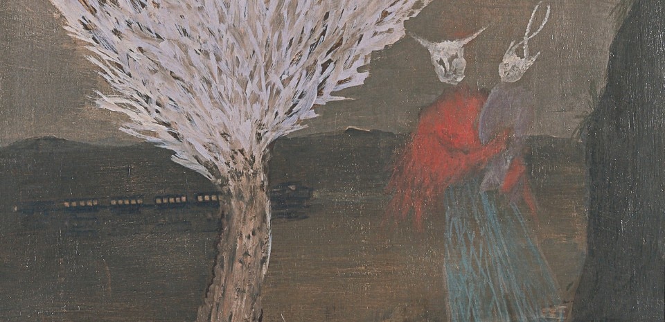 Meret Oppenheim, Die Erlkönigin, 1940. Olio su cartone,68.5x50.5 cm. Collezione privata