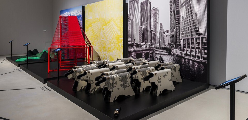 Local Icons. Urban landscapes north/south. Veduta dell'installazione al MAXXI, Roma, 2017