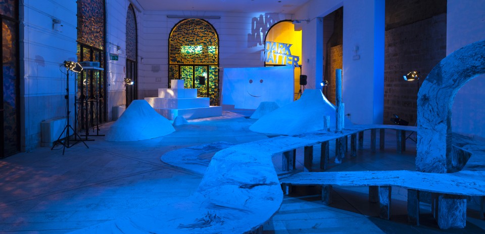 Cosmologie: nuovi modelli dal Presente Estremo, veduta dell'installazione allo Spazio Murat, Bari, 2017