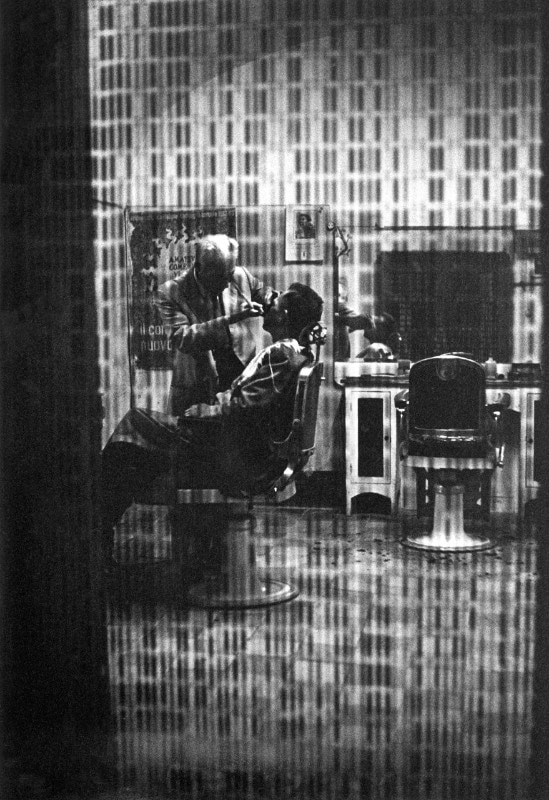 Ferdinando Scianna, Barbershop, Caltanisetta, 1964. Courtesy Magnum Photos