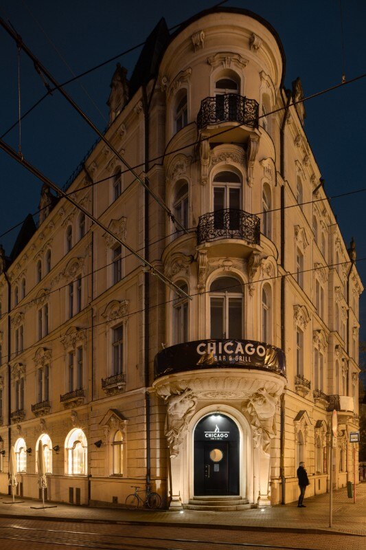 Mjölk Architekti, Chicago Grill, Liberec, Repubblica Ceca, 2016