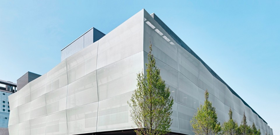 Facciata tessile Facid di Schüco