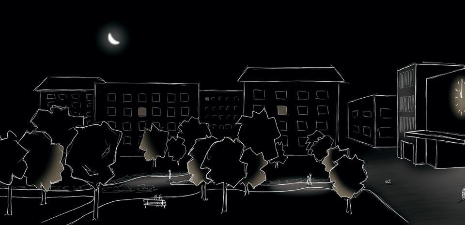 Zumtobel, studio per l'illuminazione di un'area di fronte alla stazione