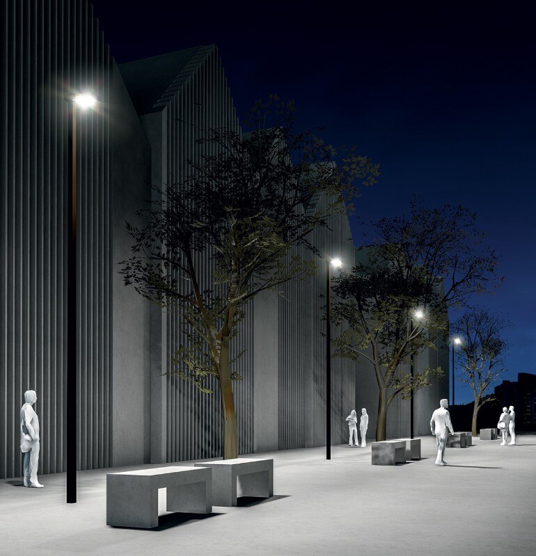 Zumtobel, studio di illuminazione dello spazio urbano