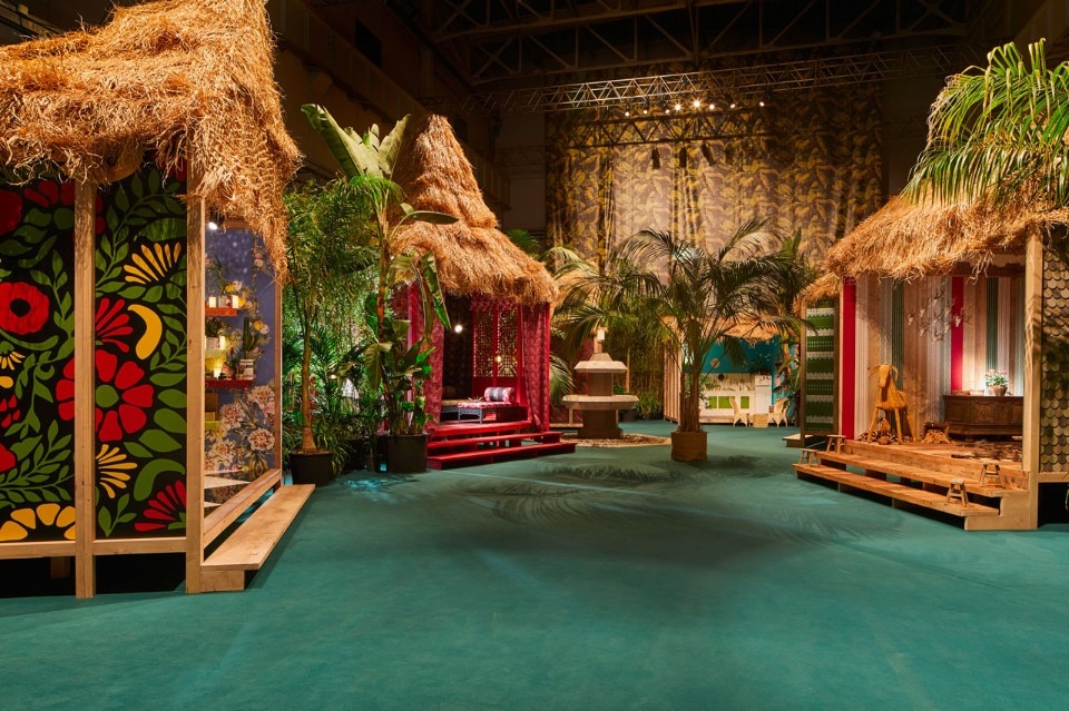 "Corian® Cabana Club", veduta della mostra, Padiglione Visconti, Milano, 2017