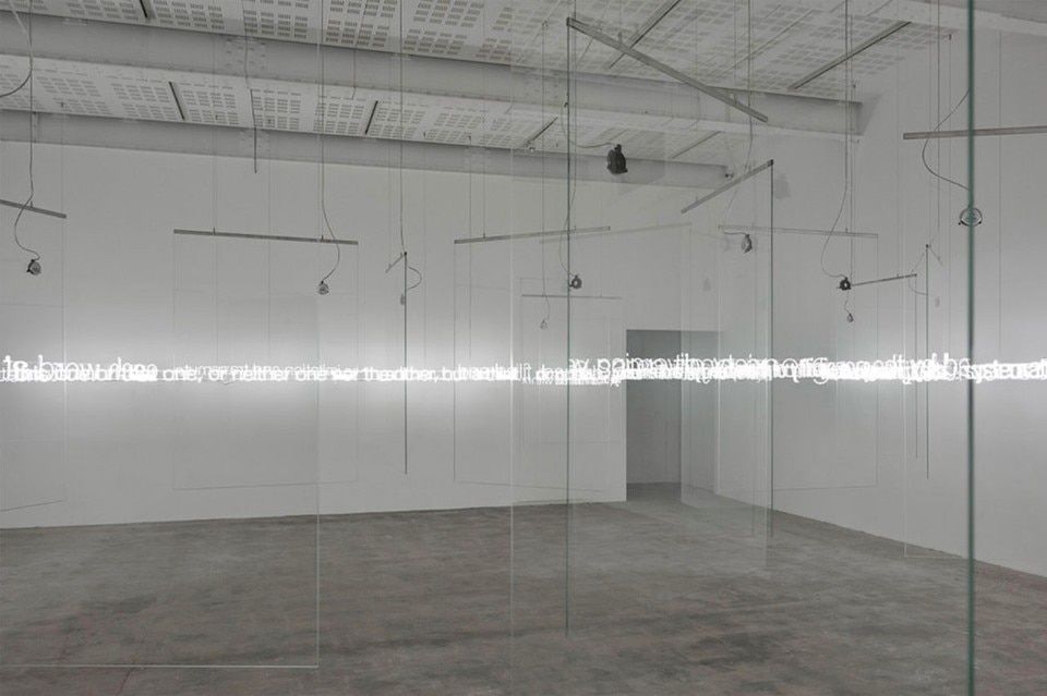 Cerith Wyn Evans, I=N=T=E=R=V=A=L=S (Duet on Reflection), 2017