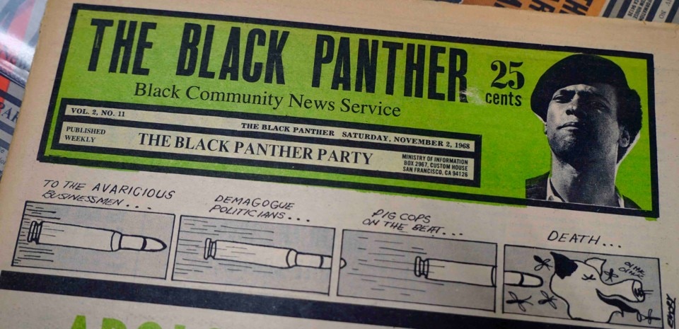 Emory Douglas, "Freedom Is A Constant Struggle", veduta della mostra, Laveronica Arte Contemporanea, Modica, 2017