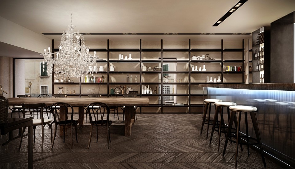 Il bar è pensato anche come uno spazio di interconnessione con la vita della popolazione locale