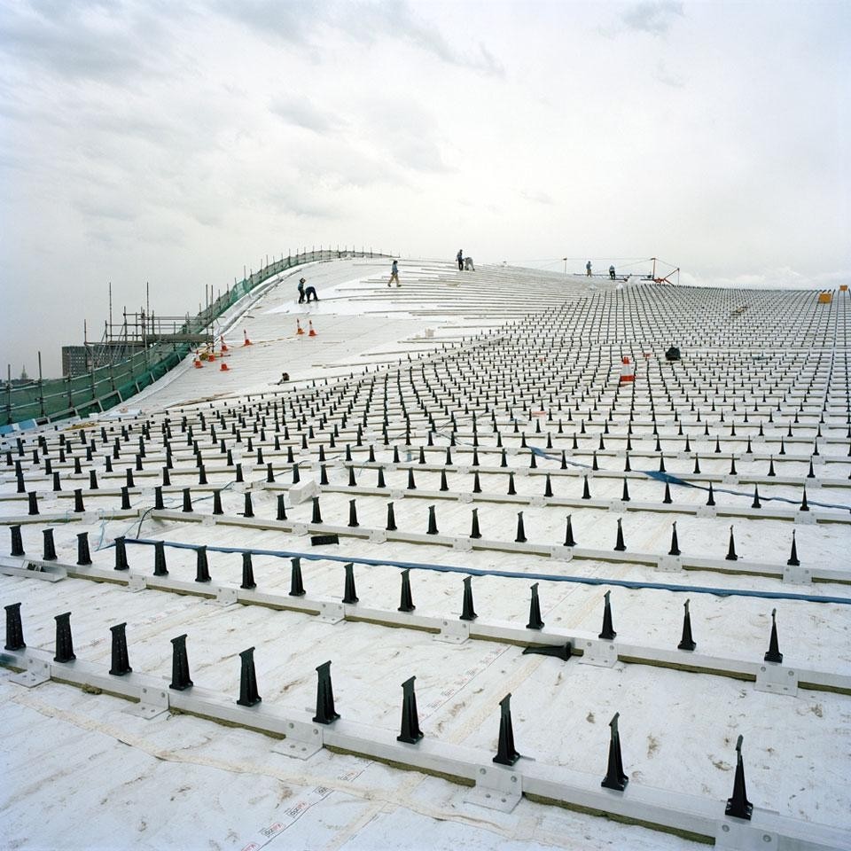 Vista dell'Aquatics Centre, Londra 2012