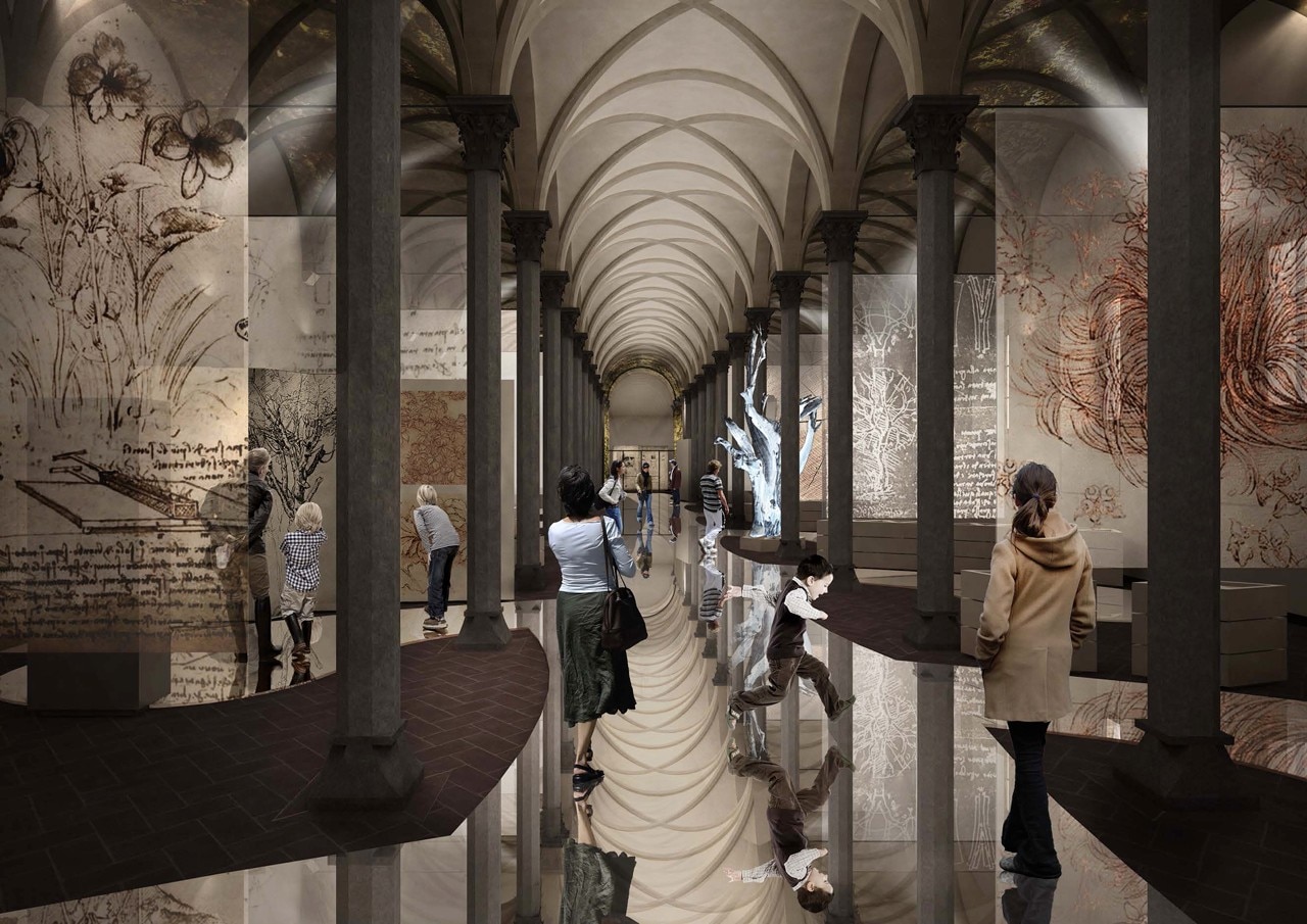 “La Botanica di Leonardo. Per una nuova scienza tra arte e natura”, veduta della mostra al Museo di Santa Maria Novella di Firenze, 2019 “La Botanica di Leonardo. Per una nuova scienza tra arte e natura”, veduta della mostra al Museo di Santa Maria Novella di Firenze, 2019