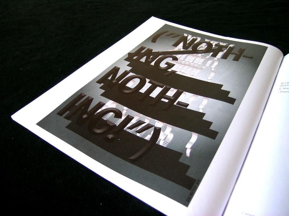 Doppie pagine da <i>Das Institut: Ringier Annual Report 2010</i>, di Kerstin Brätsch e Adele Röder.