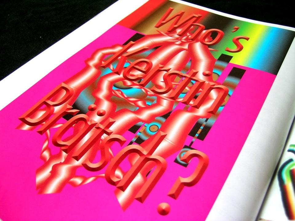 Doppie pagine da <i>Das Institut: Ringier Annual Report 2010</i>, di Kerstin Brätsch e Adele Röder.