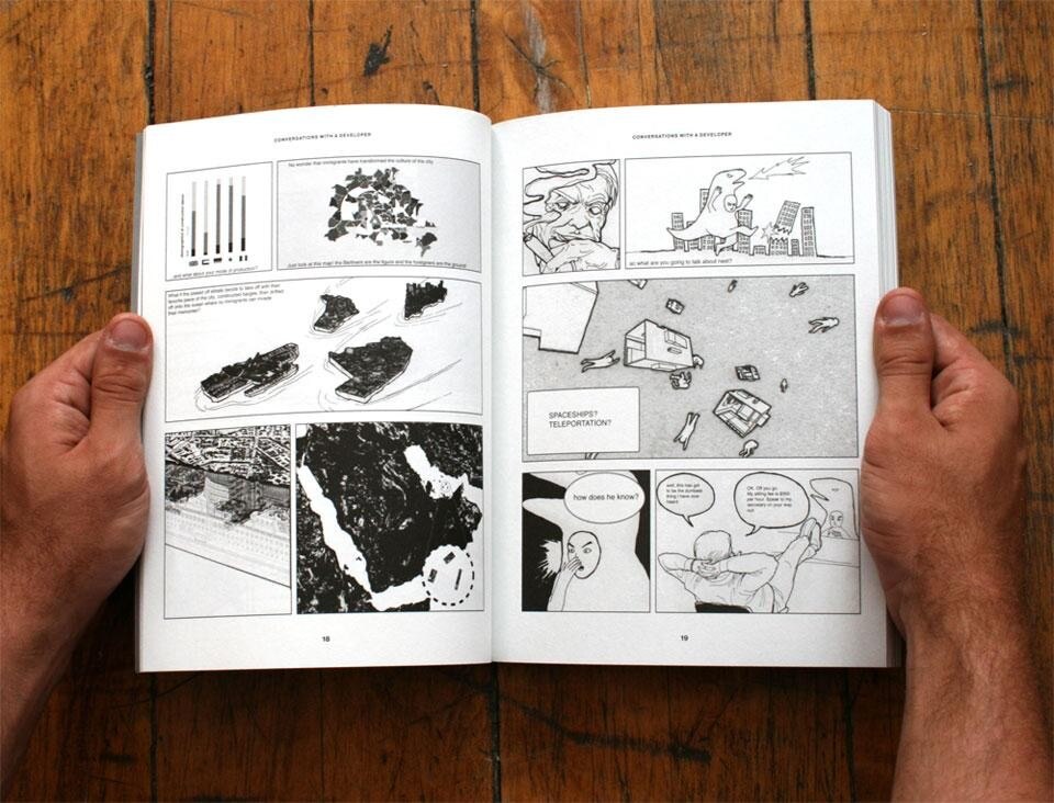 Jimenez Lai, <em>Citizens of No Place. An Architectural Graphic Novel</em>, Princeton Architectural Press</a>, New York, 2012. Dettaglio pagine interne