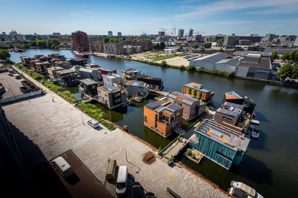 Space&Matterand, Schoonschip floating neighborhood, Amsterdam, 2020. Photo Isabel Nabuurs