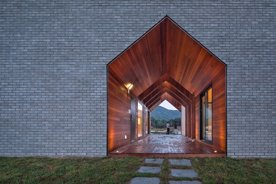 South Korea. An empty gabled roof