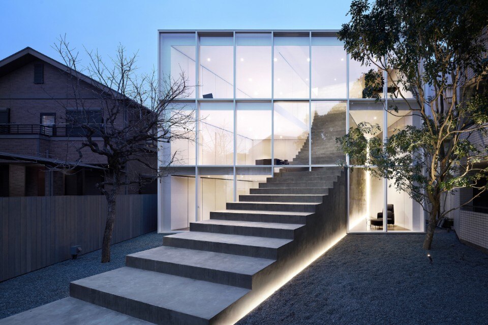 A fake staircase protagonist in new house by Nendo