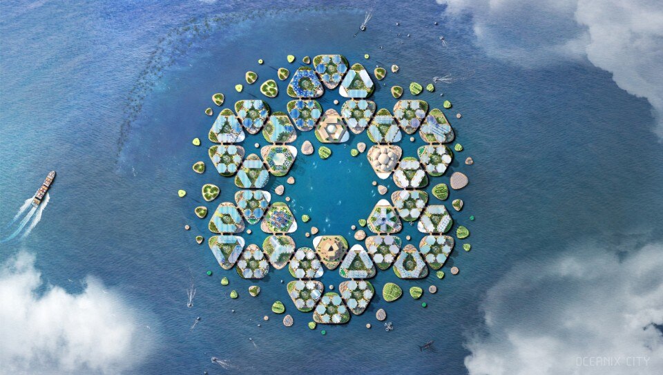 BIG’s Oceanix floating city to be built in South Korea