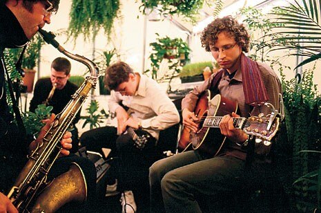 Musicians who played in the Greenhouse in its initial presentation at Andrew Kreps Gallery in New York,
in 2002 include the Black Dice, Alan Licht, Tom Verlaine & Juuta Koether, Barry Weissblatt with Tim Barnes, Chris Corsano with Sean Meehan and Michale Evans, Chris Graves, Dave Shim with Edgar Um Bucholtz, David Robert seed () and Tetsu Inoue, Gnosis, Gabe Andruzzi and Sam Hilmer, Pete Mandradjief and Zack Prekop, qpe, Raz Mesinai, Rich Aldrich, Sam Wheeler, Simplex, Syntony Collective, Tali Hinkis and Kyle Lapidus (LoVid), Steven Parrino and J. Koether (Electrophilia), Warren Ng and Chris Farnum, Yamini Nayar, Z's, O.blaat, DJ Olive, Marumari, Eddie “stats” Houghten, Merideth Danluck, Matt Valentine and Erika Elder (Medicine Show) Musicians who played in the Greenhouse in its initial presentation at Andrew Kreps Gallery in New York,
in 2002 include the Black Dice, Alan Licht, Tom Verlaine & Juuta Koether, Barry Weissblatt with Tim Barnes, Chris Corsano with Sean Meehan and Michale Evans, Chris Graves, Dave Shim with Edgar Um Bucholtz, David Robert seed () and Tetsu Inoue, Gnosis, Gabe Andruzzi and Sam Hilmer, Pete Mandradjief and Zack Prekop, qpe, Raz Mesinai, Rich Aldrich, Sam Wheeler, Simplex, Syntony Collective, Tali Hinkis and Kyle Lapidus (LoVid), Steven Parrino and J. Koether (Electrophilia), Warren Ng and Chris Farnum, Yamini Nayar, Z's, O.blaat, DJ Olive, Marumari, Eddie “stats” Houghten, Merideth Danluck, Matt Valentine and Erika Elder (Medicine Show)