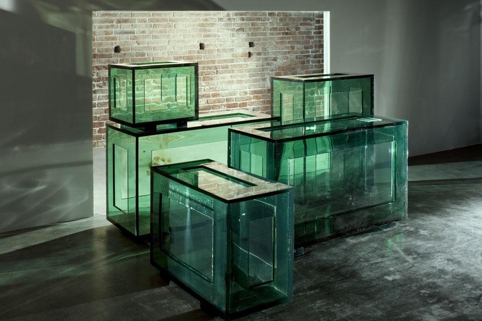 Tatiana Trouvé, <i>Implosions,</i> 2011. Plexiglas burning, 108.5 × 208.5 × 170
cm. Courtesy Galerie Perrotin, Paris. © Palazzo Grassi. Tatiana Trouvé, <i>Implosions,</i> 2011. Plexiglas burning, 108.5 × 208.5 × 170
cm. Courtesy Galerie Perrotin, Paris. © Palazzo Grassi.
