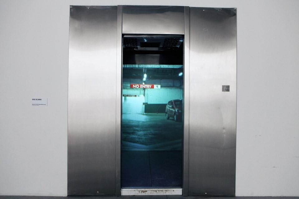 <i>Elevator from the Subcontinent</i> by Gigi Scaria. <i>Elevator from the Subcontinent</i> by Gigi Scaria.