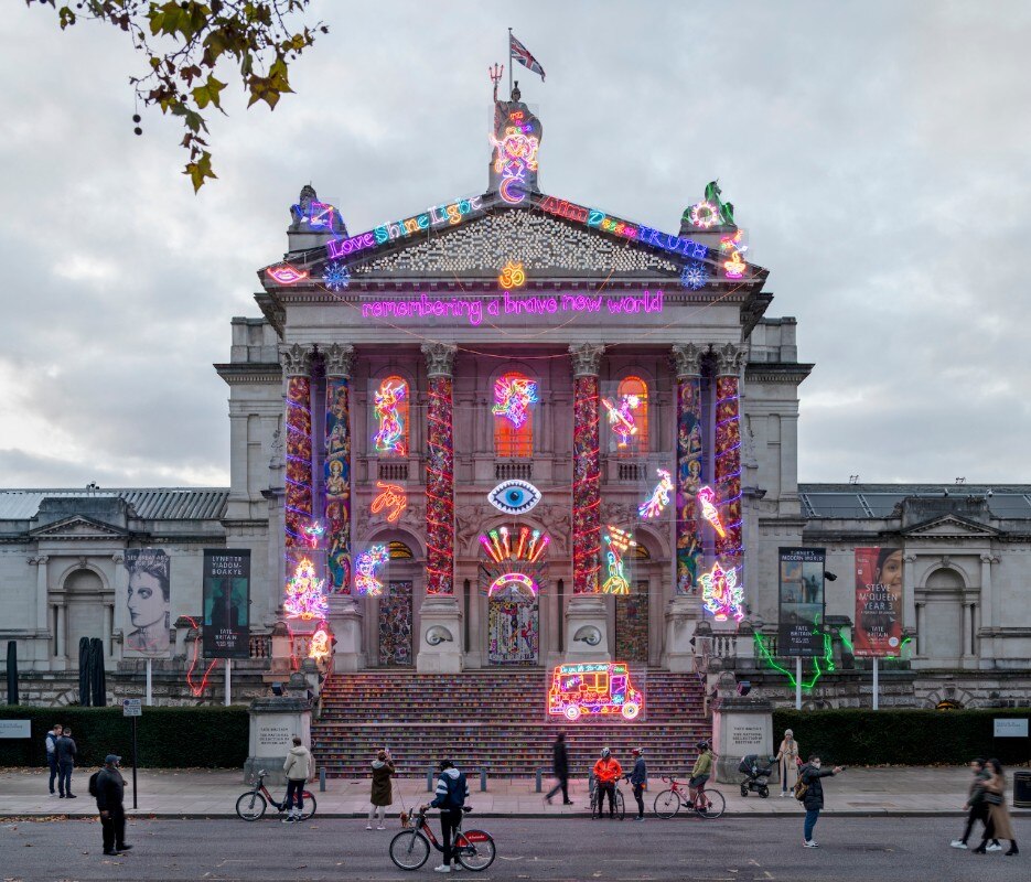 Chila Burman’s stunning light installation for Tate Britain
